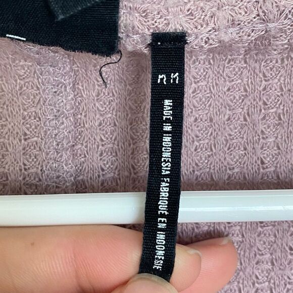 Urban Outfitters Tops Jojo Oversized Thermal Button Front Top Size Medium - Picture 7 of 11